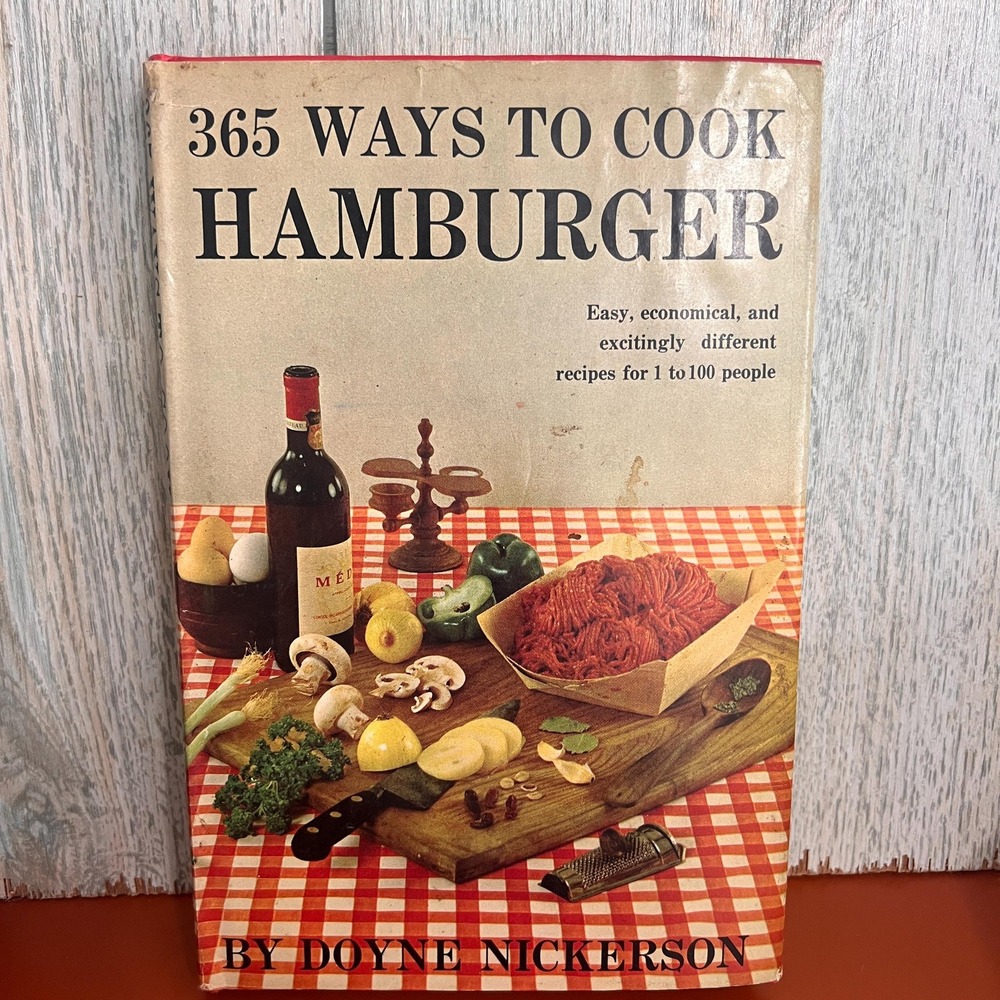 1960 365 Ways to Cook Hamburger‎ Vintage Cookbook